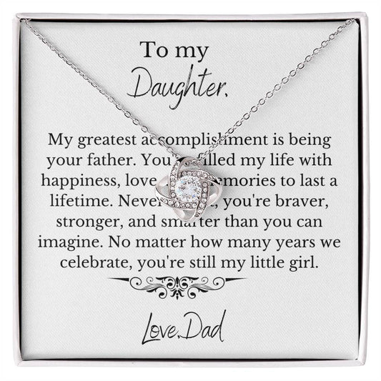 Forever My Little Girl: The Eternal Loveknot Necklace