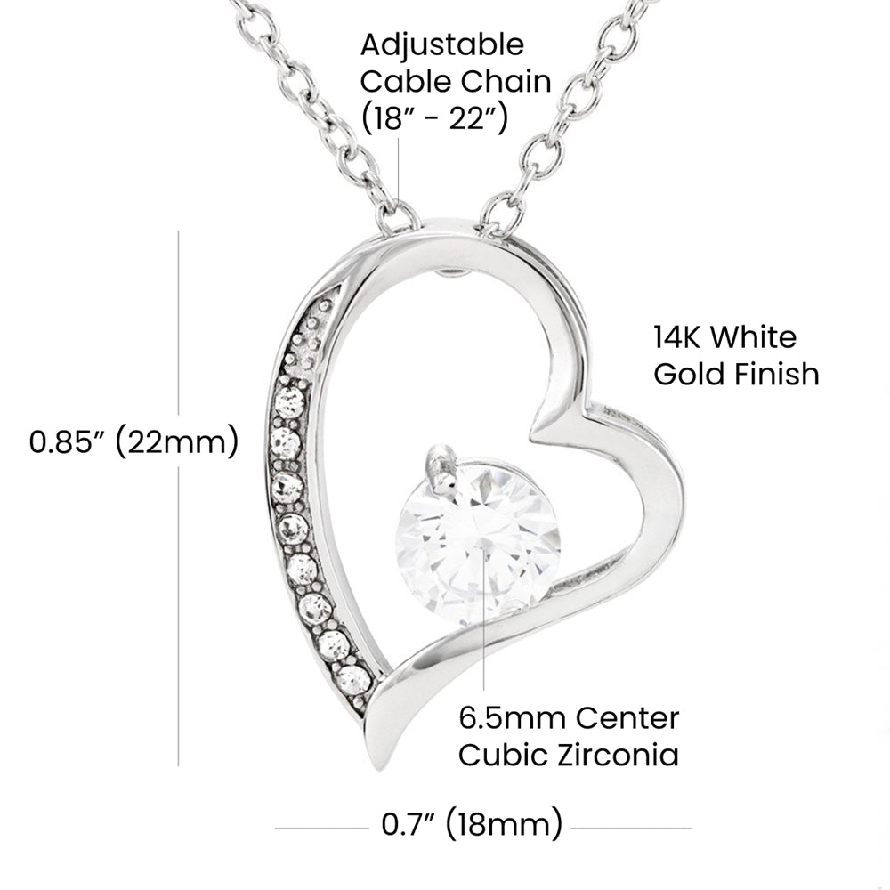 Eternal Bond: Forever Love Necklace with Personalized Soulmate Message Card